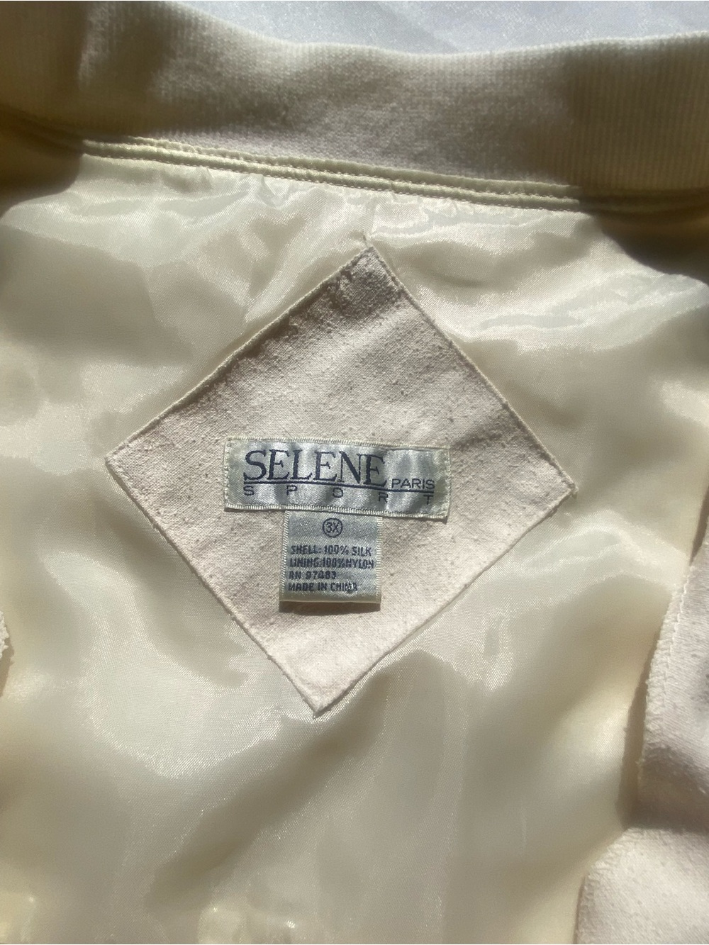 Oversized 100% Silk Minimalist Bomber | Quiet Luxury | Plus Size - Picture 8 of 14